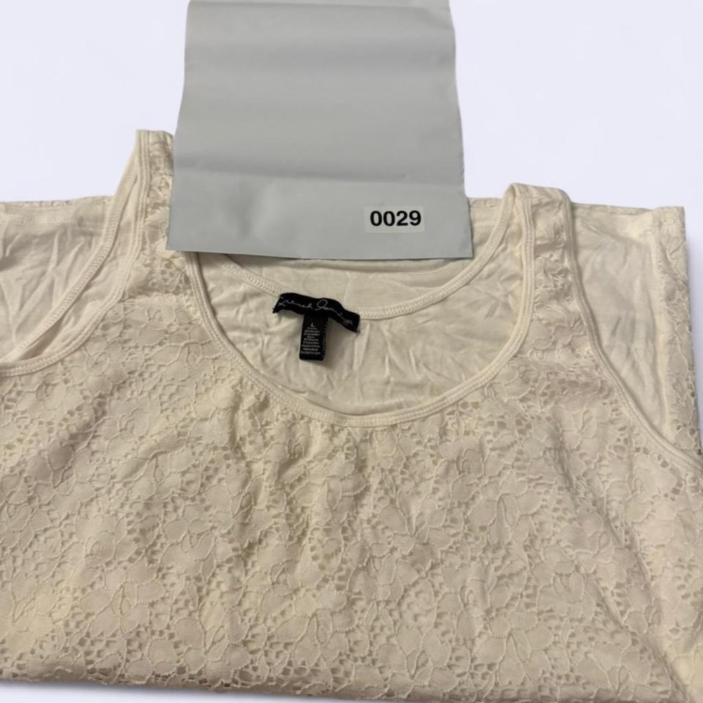 Cream lace tank top from French Laundry Size L - Picture 7 of 7
